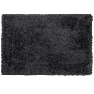 Beliani Shaggy-Teppich Cide 200/140 cm , Schwarz , Kunststoff , Rechteckig , 140x200 cm , Teppiche und Böden, Teppiche, Hochflorteppiche & Shaggys