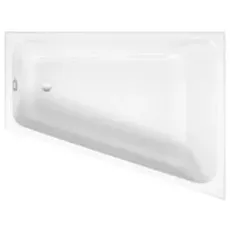 BetteSpace L Eck-Badewanne, 170x130cm, 1142, 1 Rückenschräge, weiss, Einbau rechts, Farbe: Weiß mit Antirutsch Sense