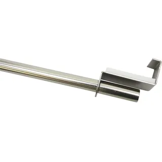 GARDINIA Scheibenstange 1-läufig Ø 9 mm 90 cm Silber