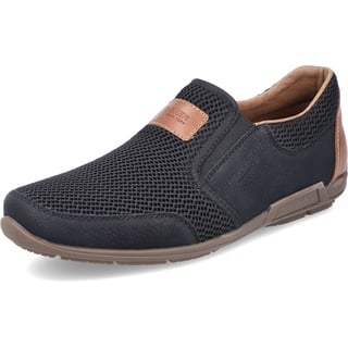 Rieker Herren Slipper 09069, Männer Slip On,College,Schuhe,Businessschuhe,Anzugschuhe,elegant,Office,büro,Freizeit,Slipper,schwarz (00),40 EU / 6.5 UK