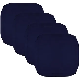 Oslimea Sitzkissenbezug für den Außenbereich, 61 x 61 cm, wasserdicht, für Terrassenmöbel, Stuhlkissen, Ersatzkissen, Sitzkissenbezug, nur Bezüge, Dunkelblau