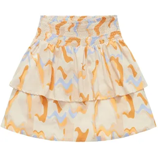 TOM TAILOR Denim Damen 1036620 Mini Volant Rock, 31705-Abstract Neutral Print, S