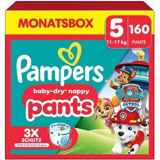 Pampers Baby-Dry Pants Gr. 5 (11-17 kg) 160 St. Paw Patrol Edition