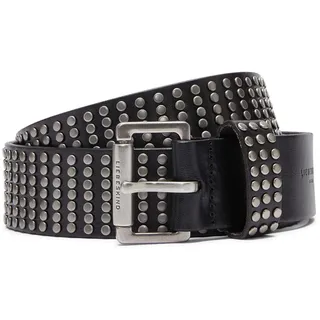 Liebeskind Berlin Belt J 38mm 105 STUDDED BELTS Washed Leather black