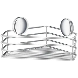 Duschkorb , Chromfarben , Metall , eckig , 25x5x20 cm , Badezimmer, Baden & Duschen, Duschregale & Duschablagen