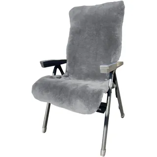 Heitmann-Felle Heitmann Felle "Lammfell-Auflage für Garten- und Campingstühle, Sitzauflage", geschorenes Lammfell, warm & kuschelig, perfekt für Garten und Camping,