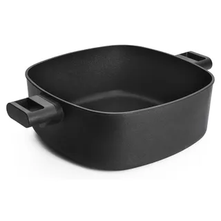 Woll, Eco Logic Induktion, Gussbräter, viereckig, SG 28 x 28cm, 10,5 cm hoch, 6,3 Liter - Schwarz