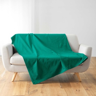 Douceur d'Intérieur Kuscheldecke (220 x 240 cm) Lucile Smaragd, Polycotton