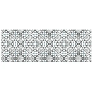 Stor Planet Croma Hidra Vinyl Teppich 50x140 Cm - Grey / White - One Size