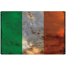 Blechschild Wandschild 20x30 cm Irland Fahne Flagge