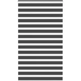 Möbel Zebrarollo Schwarz 125x230 cm Stoffbreite 120,9 cm Polyester 4014292 - Schwarz