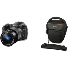 Sony RX10 IV | Premium-Kompaktkamera (1,0-Typ-Sensor, 24-600 mm F2,8-4,0 Zeiss-Objektiv, schneller 0,03s-Autofokus, 4K-Filmaufnahmen) & LCS-AMB Kameratasche für Sony Alpha-Kamera, Schwarz