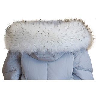 Amorar Damen Winter Schal Fauxpelzkragen Kunstpelz Pelzkragen Fellkragen Pelz-Schal Schultertuch Schal für Wintermantel Jacke Kragen oder Kapuze Edges mit Knöpfen 70cm-90cm