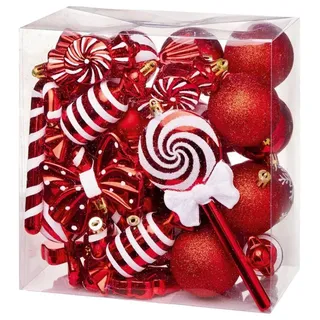 Weihnachten Süßigkeiten Hängende Dekoration Rot & Weiß Candy Mix Packung 20