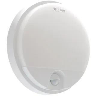 LED Außenlampe Bewegungsmelder Ø 21 cm IP54 Weiß rund 1900 lm Kellerlampe