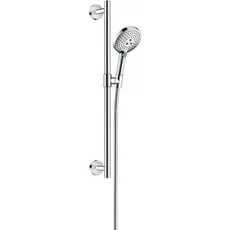 hansgrohe Raindance Select S Brauseset 120 3jet mit Brausestange 65 cm, 26320, Farbe: Weiß / Chrom