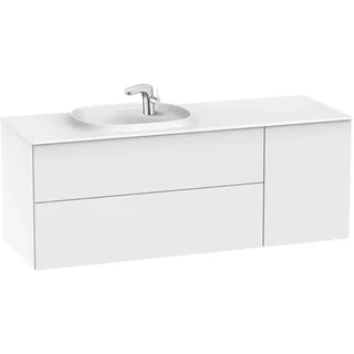 Waschbecken links + Unterschrank 2 Schubladen + Modul mit Tür Surfex Unik Beyond Roca, 140 x 50 x 52 cm, weiß (Referenz: A851393806)