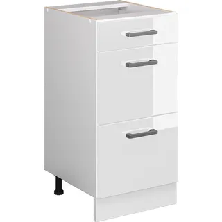 Vicco Schubladenschrank Küchenunterschrank R-Line 40 x 81,6 x 46 cm Weiß