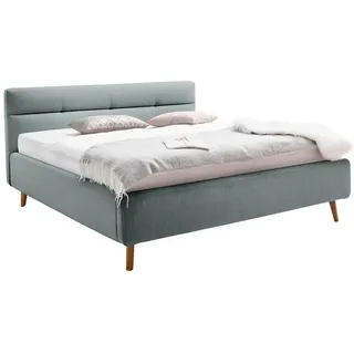 Boxxx Polsterbett , Blau , Holz , Birke, Buche,Eiche , massiv , 180x200 cm , Reach , Bettkasten, Lattenrosthöhe individuell einstellbar,individuelle Liegehärteeinstellung , Schlafzimmer, Betten, Polsterbetten