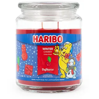 Duftkerze Haribo , Naturmaterialen, Glas, Textil , 13 cm , Dekoration, Kerzen & Kerzenhalter, Duftkerzen