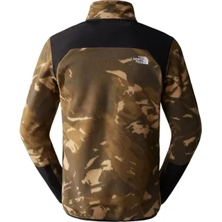 The North Face Glacier Pro Sweatshirt New Taupe Green Snowcap Mountains Print-TNF Black S