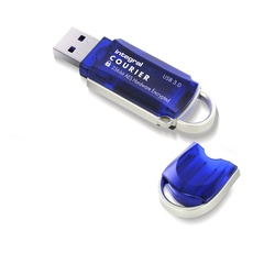 Integral 64GB Courier-197 256-Bit USB Stick verschlüsselt - USB Stick Passwort geschützt - FIPS 197 zertifiziert, Schutz vor Brute-Force-Angriffen & Super USB3.0 Übertragungsgeschwindigkeiten