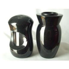 designgrab Grabschmuckset Petit bestehend aus Grablampe und Vase für Wand- und kleine Urnengräber!