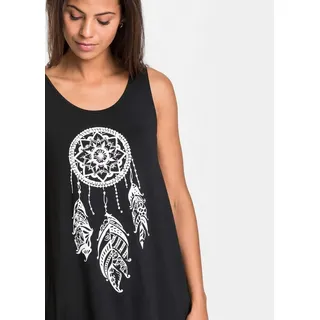 bonprix Longtop »Long-Top aus softer Viskose« Longtop, aus softer Viskose, schwarz