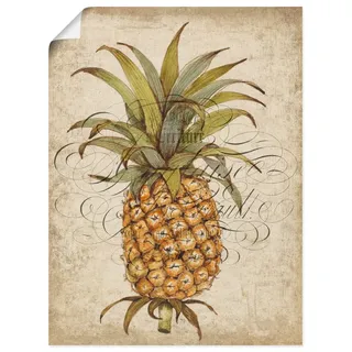 ARTland Poster Ananas II Größe: 30x40 cm