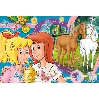 Schmidt Spiele Puzzle 56320 Bibi und Tina, Pferdeglück, 100 Teile Kinderpuzzle, bunt