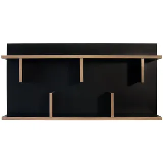TemaHome Bern 90 Wandregal, 90x23x11 cm schwarz
