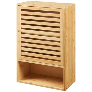 [en.casa] Gjesdal Hängeschrank 60 x 40 x 20 cm Beige Massivholz