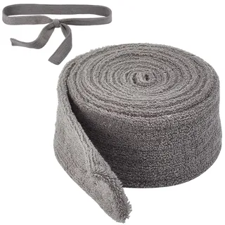 GORGECRAFT Plüsch Bademantelgürtel Ersatz 1.8 M X 5.2 cm Grau Unisex Weicher Frottee Pyjama Bademantel Taillengürtel Zum Binden Flanellgürtel Ersatz Für Den Hosenbund Hotelbedarf Für Damen Und Herren