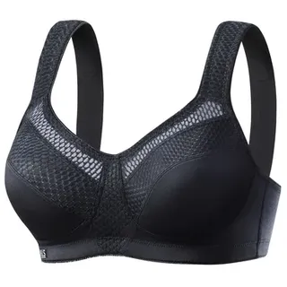 H.I.S. H.I.S, Sport-BH ohne Bügel aus schnell trocknendem COOLMAX®-Material, schwarz,