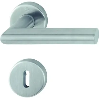 HOPPE Rosetten-Drückergrt. Amsterdam E1400Z/42KV/42KVS Klasse 3 OB VK 8mm Edelstahl