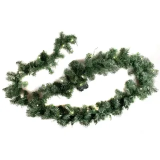 Lex Künstliche Weihnachtsgirlande Weihnachtsdeko Lichterkette Tannengirlande 8,1m