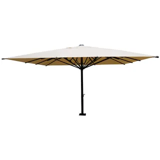 MCW Gastronomie-Luxus-Sonnenschirm Cremeweiß , Weiß , Textil , 500x500 cm , Sonnenschutz, Sonnenschirme