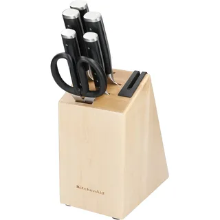 KitchenAid Gourmet Messerblock 6-tlg. Schwarz