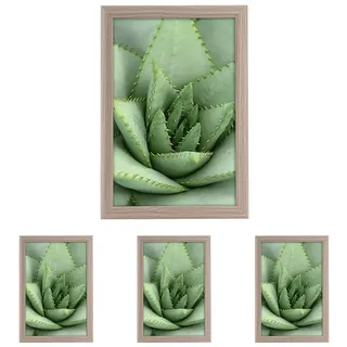 goldbuch 92 0755 Bilderrahmen Toscana aus Holz, Fotorahmen für Bild im 20x30 cm Format, Portraitrahmen mit Aufsteller & Wandhalterung, Einzelrahmen aus MDF, Foto Rahmen, Taupe (Packung mit 4)