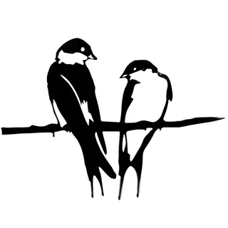 CMOISO Gartenstecker Vogel Metal, 2 Vögel auf Zweig Metall Kunst Garten Metall Vogel Dekoration