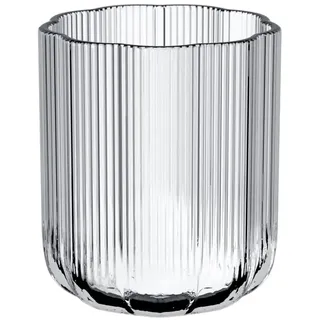 Villeroy & Boch – Fleur Vase 15 cm Klar, Spülmaschinenfest, Tischvase, Mundgeblasen und Handgefertigt, Blumenvase, Dekorative Glasvase Mit Floralem Design, Deko Wohnung, Esszimmer Deko, Glas