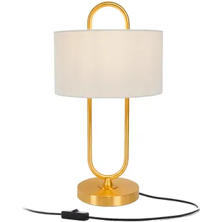 Relaxdays Tischlampe U-Form Gold
