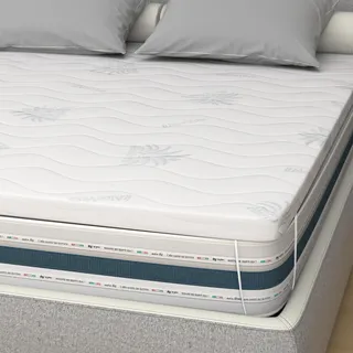 miasuite i sogni italiani Topper aus Memory Foam 80x200 - Höhe 5 cm, Abziehba, Aloe Vera, Medizinprodukt