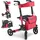 Aluminium Rollator Vital mit Sitz Rot