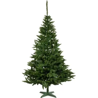 Moritz Weihnachtsbaum künstlich 220 cm Schnellaufbau Stecksystem Tannenbaum kaukasische Tanne Unecht naturgetreu mit Ständer