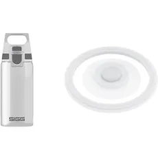 SIGG Total Clear ONE Anthracite Trinkflasche (0.5 L) & WMB ONE Top Verschluss (One Size), Ersatzteil Trinkflasche, einhändig bedienbarer & auslaufsicherer Verschluss