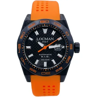 Armbanduhr Locman Stealth Kohlenstoff 300m 216KOO/975 Automatisch Pizazz Neu