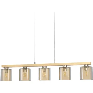 EGLO Castralvo 5-flg. E27 60 cm rund braun