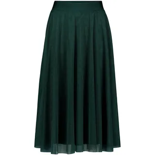 Tüllrock ZERO "Tüllrock mit elastischem Bund", Damen, Gr. 42, grün (grün forest), Einsatz: 100% Polyester PES., Röcke Tüllrock