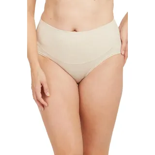 SPANX Cotton Comfort Brief, Damen Unterhosen Baumwolle Unterwäsche, Heather Oatmeal, M